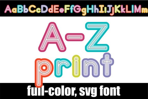 A-z Print: Bringing Bold Rainbow Outlines to Your Brand Identity