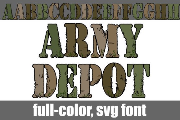 Army Depot: The Stenciled Font with a Bold, Gritty Edge