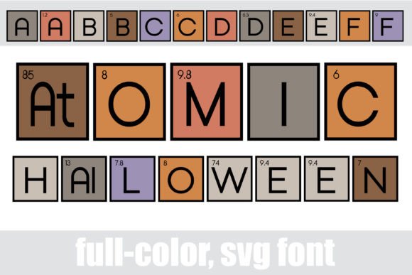 Atomic Halloween: A Typeface Blending Science and Spooky Style