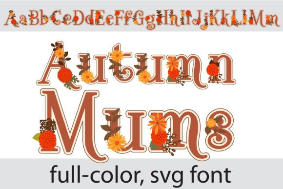 Autumn Mums: A Fresh Take on Seasonal Typography