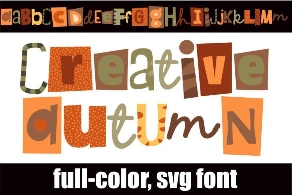 Creative Autumn: A Full-Color Typeface for Seasonal Charm