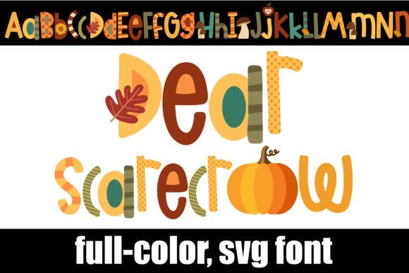 Dear Scarecrow: Crafting Autumnal Magic with Color Fonts