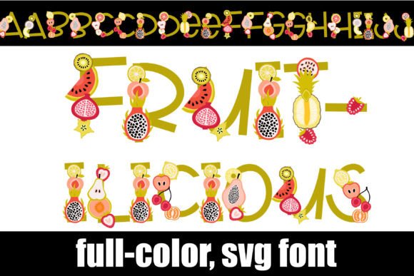 Fruitilicious: A Playful SVG Font for Vibrant Projects