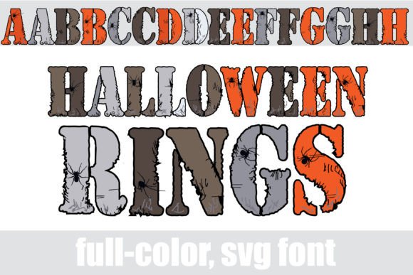 Halloween Rings Font: Spooky SVG Fun for Your Creative Projects