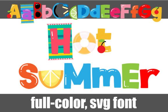 Hot Summer: A Playful Color Font for Vibrant Designs