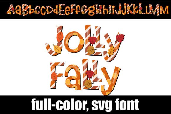 Jolly Fally: A Playful Full-Color Font for Autumn Projects
