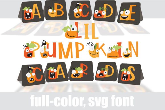 Lil' Pumpkin Cards: A Full-Color Font for Festive Design