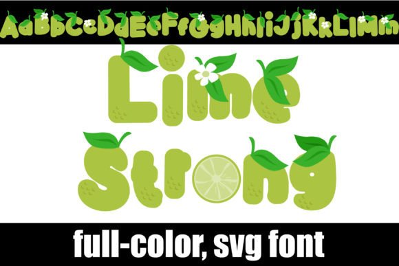 Lime Strong: A Zesty Display Font for Vibrant Designs