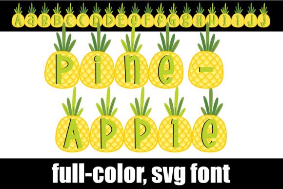 Pineapple Heart: The Vibrant Color Font for Bold Designs