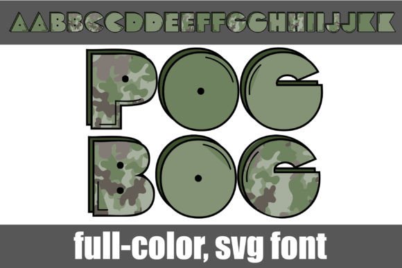 Pogbog: Bold, Military-Inspired Color Font for Designers