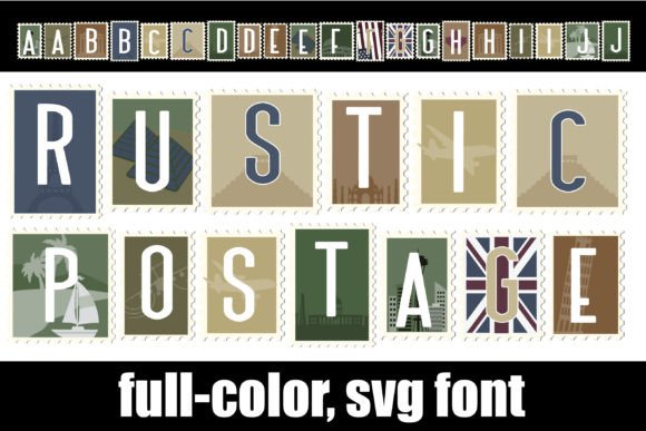 Rustic Postage: A Unique Font for Authentic, Nature-Inspired Designs
