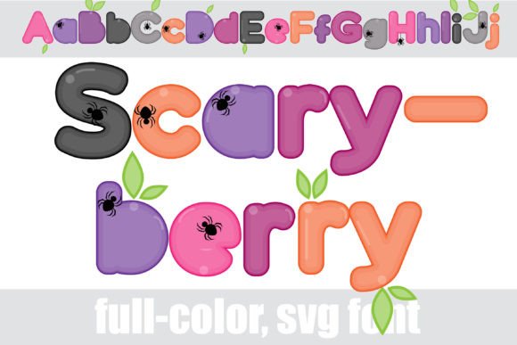 Scaryberry: A Color Font That Brings Halloween to Life