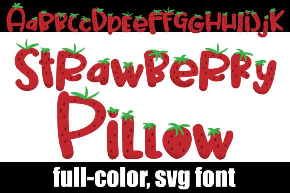 Strawberry Pillow: A Fresh Take on Playful Typography