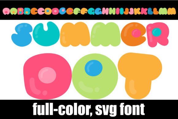 Summer Dot: The Playful Color Font for Vibrant Designs