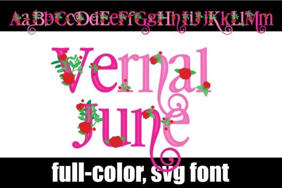 Vernal June: A Flourishing Pink Font for Vibrant Design