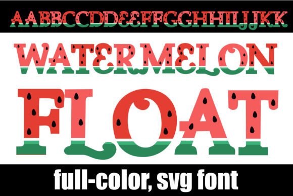 Watermelon Float: A Fresh Take on Colorful Typography