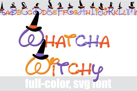 Whatcha Witchy: A Spellbinding Color Font for Creative Designs